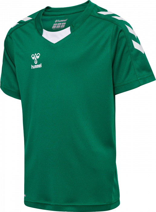 Hummel - Jca T-Shirt Kids - Evergreen & weiß